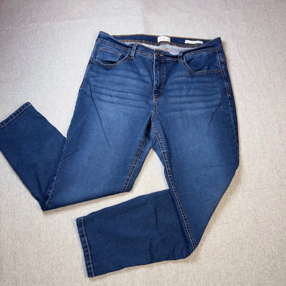 Angels Forever Young Everluxe Skinny Jeans Medium Wash Blue Size 16/33